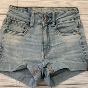 American Eagle Stretch Denim Mom Shorts
